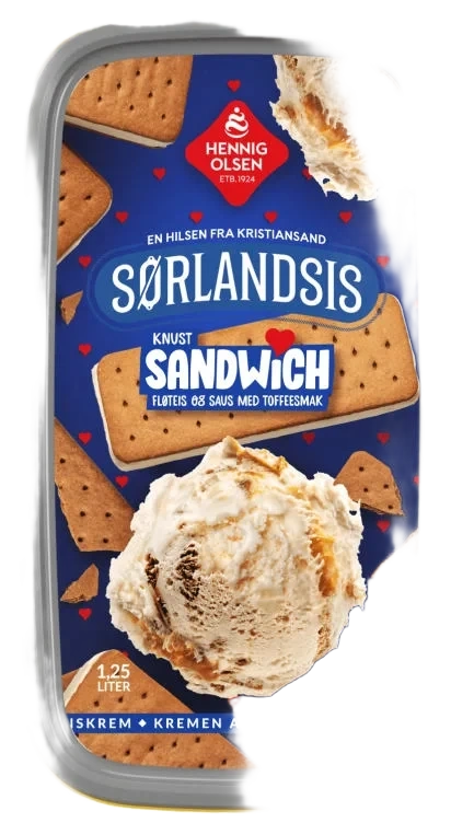 Sørlandsis Sandwich 1,25l Hennig-Olsen