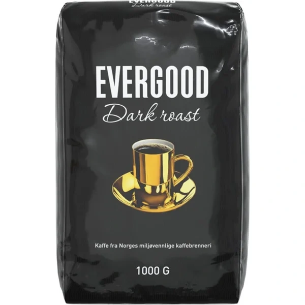 Dark Roast 1kg Evergood Filtermalt Kaffe