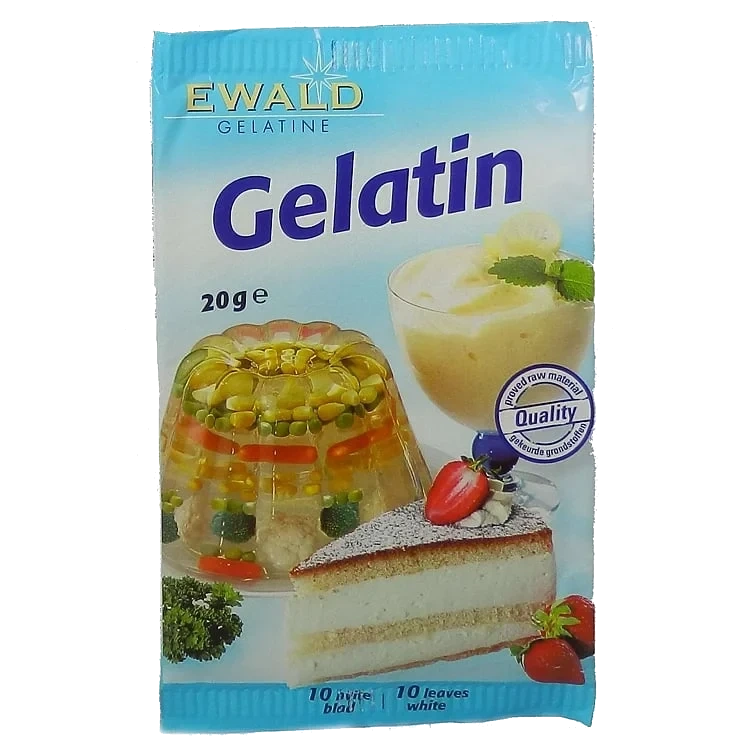 Gelatinplater 20g