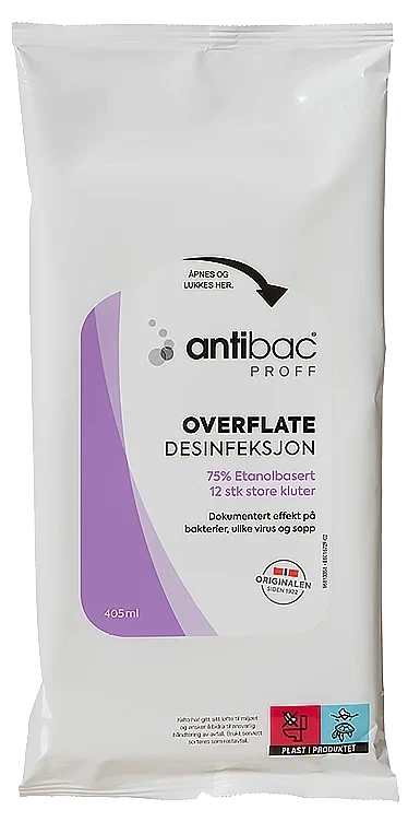 Antibac overflatekluter   12stk