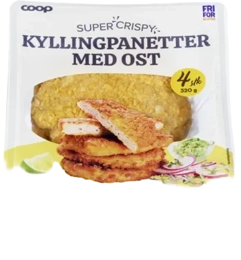 Coop Kyllingpanetter med Ost 320g