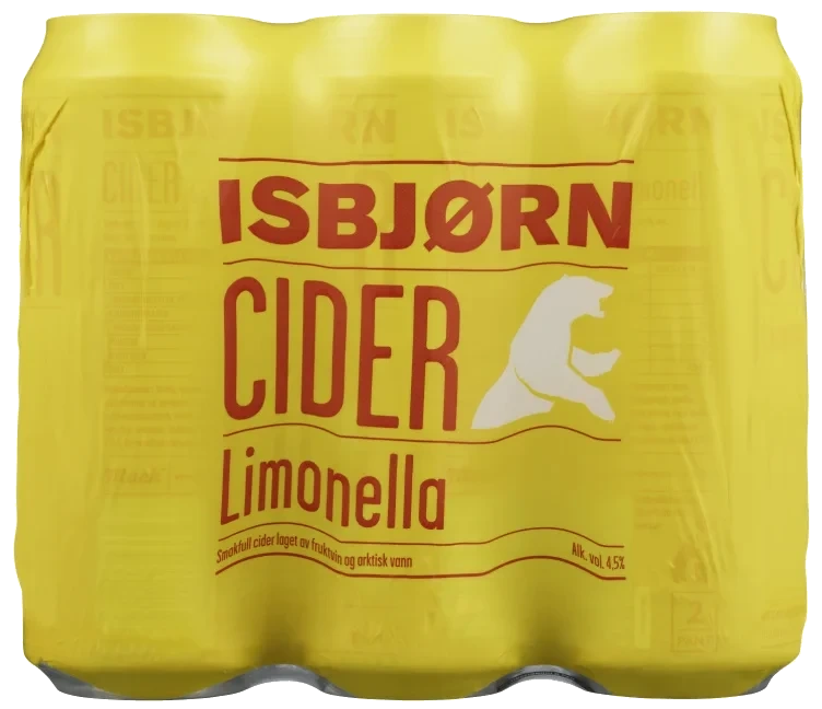 Mack Isbjørn Cider Limonella 0,5lx6 boks