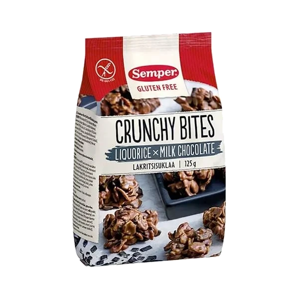 Crunchy Bites - Lakris & Melkesjokolade