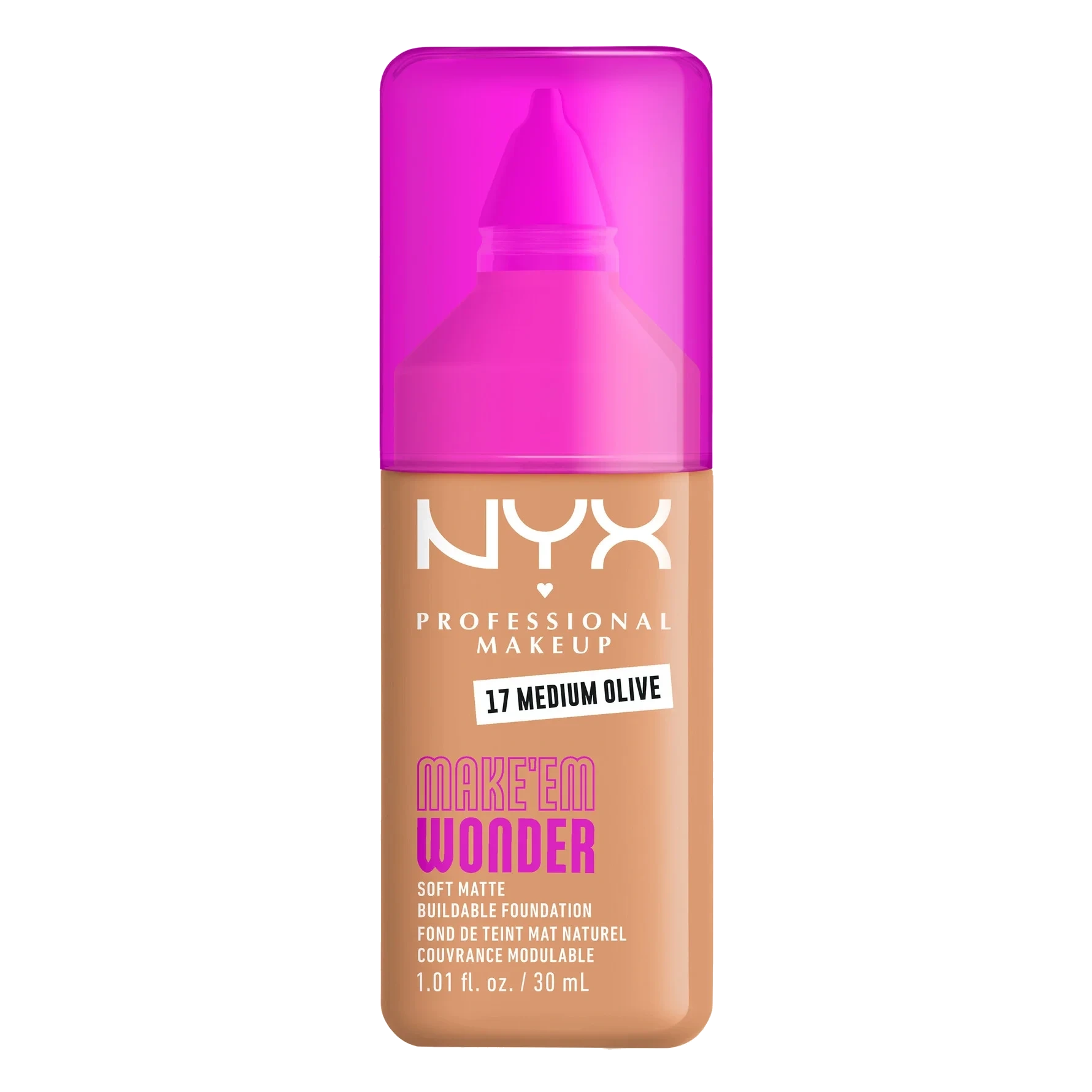 NYX PROFESSIONAL MAKEUP Make Em Wonder Foundation 17 Medium Olive