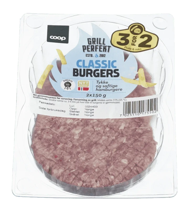 Coop Classic Burgers 300g