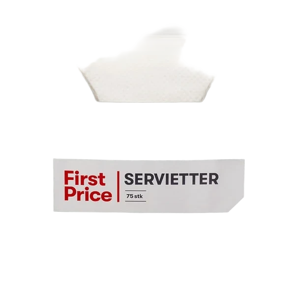 Serviett Buffet Hvit 75stk First Price