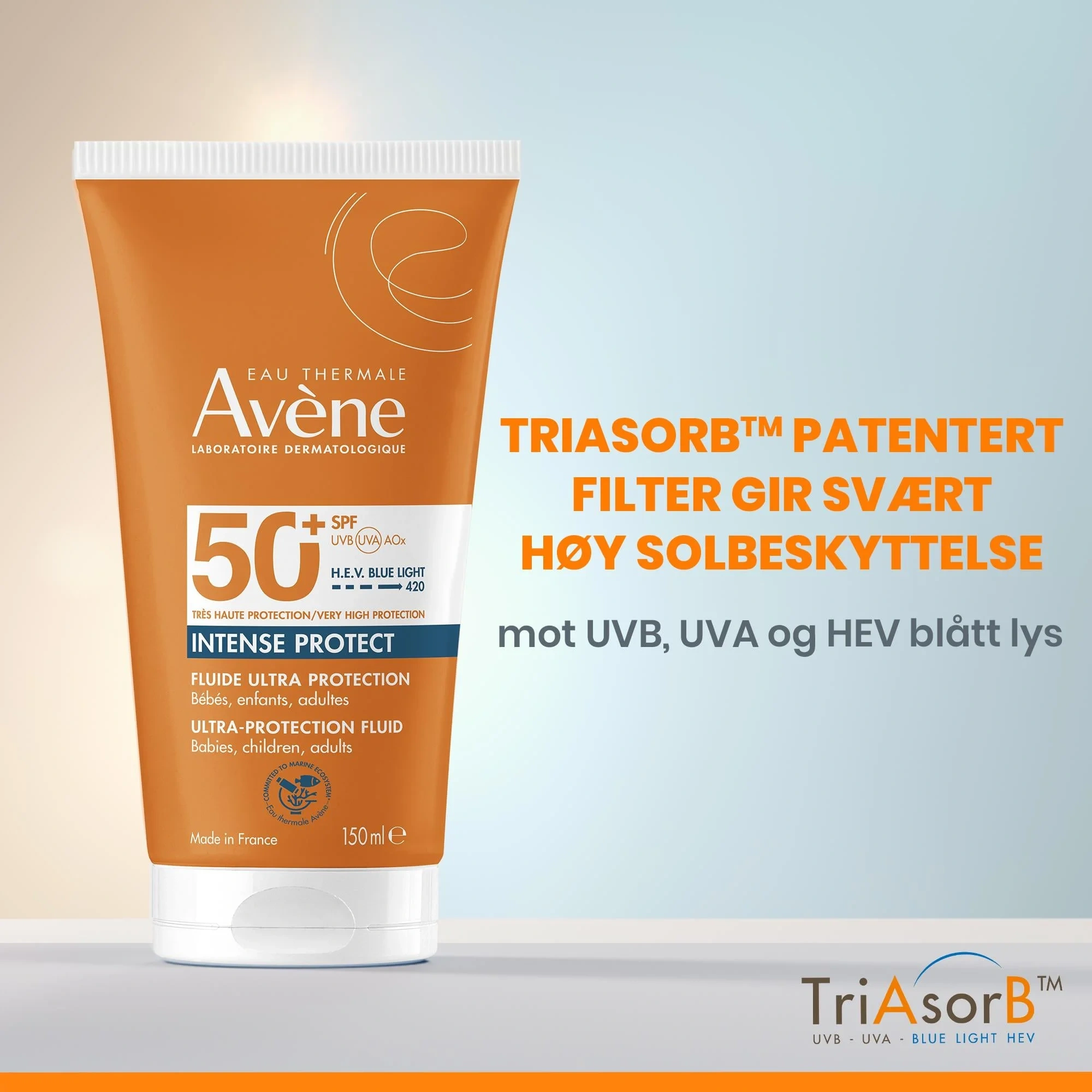 Avène Sun Intense Protect SPF50+, 150 ml
