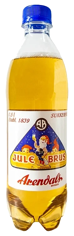 Arendals Julebrus Sukkerfri 0.5l, Fl