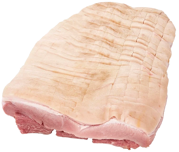 Sideflesk med rutet svor og knekte ben   ca12,5kg   kg