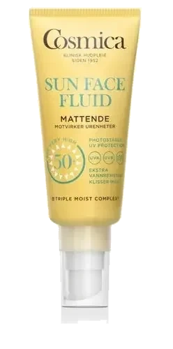 Cosmica Sun Face Fluid SPF50+ solkrem ansikt 40 ml