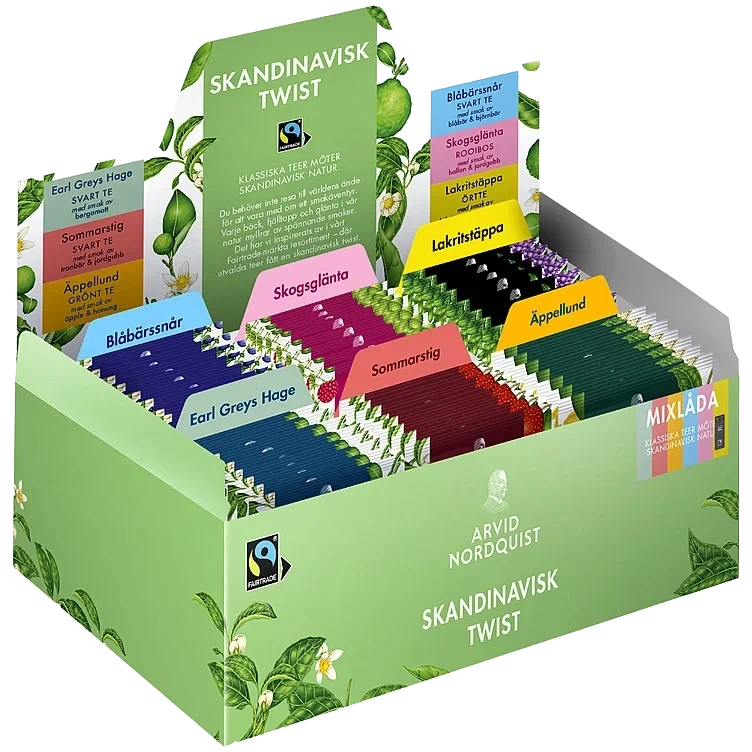 Arvid Nordquist Skandinavisk Twist Mixlåda FairtradeTe 90st