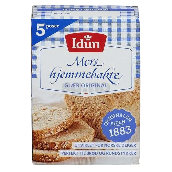 Mors hjemmebakte tørrgjær original 5-pk.  65gr