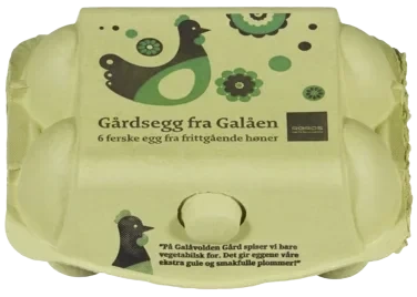 Gårdsegg Egg 6stk m Galåvolden Gård