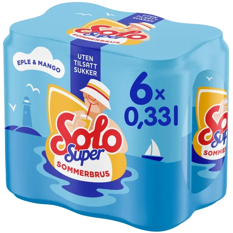 Solo Super Eple&Mango 0,33lx6 boks