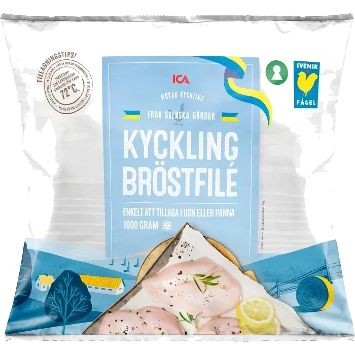 Kycklingbröstfile Fryst 1kg ICA