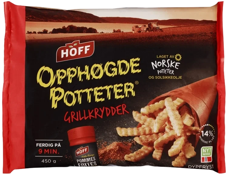 Opphøgde Potteter m/Krydder 450g Hoff