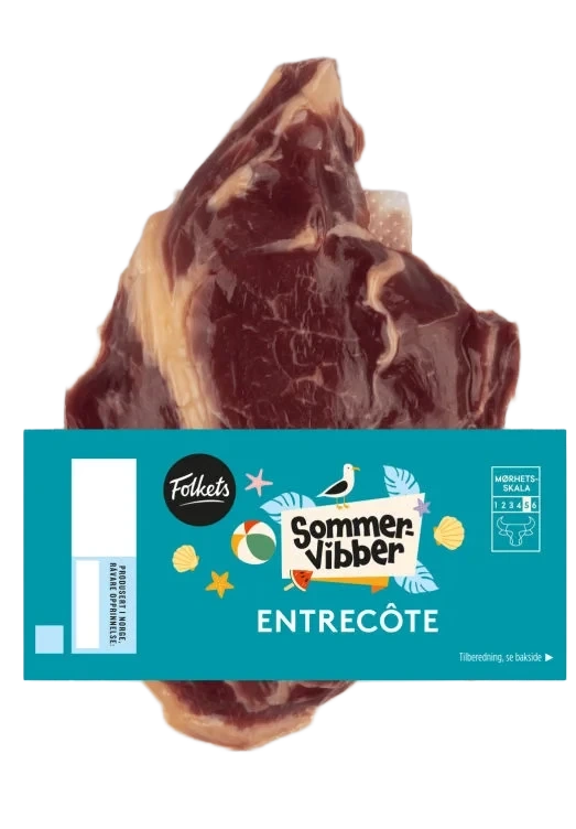 Storfe Entrecote Ca300g Folkets Sommervibber
