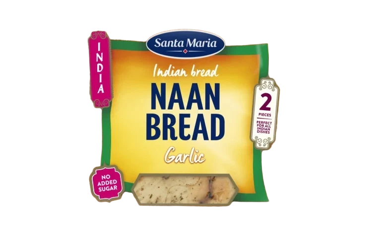 Naan Brød Garlic 260g St.Maria