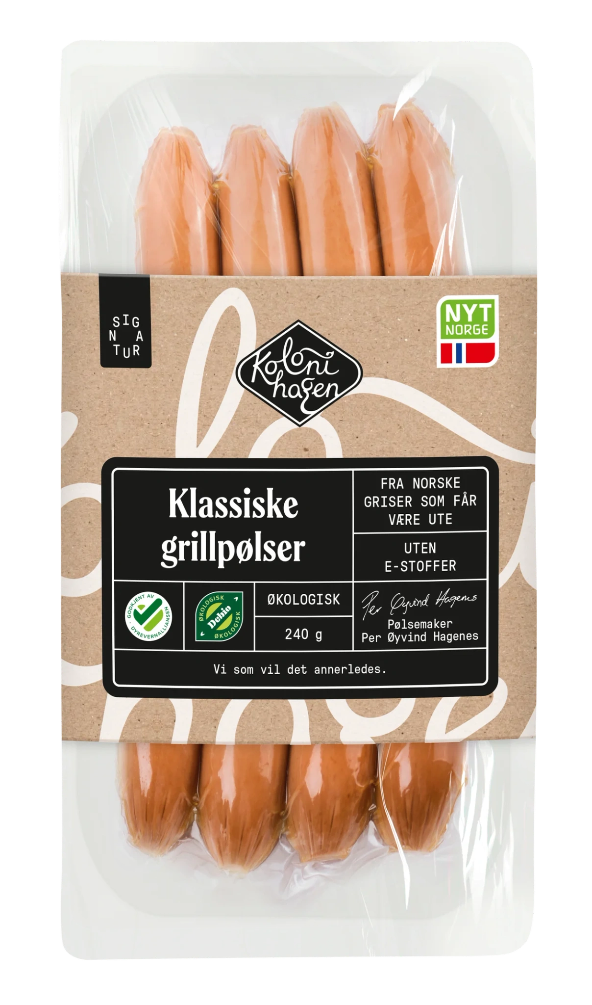 Grillpølser økol.   280g