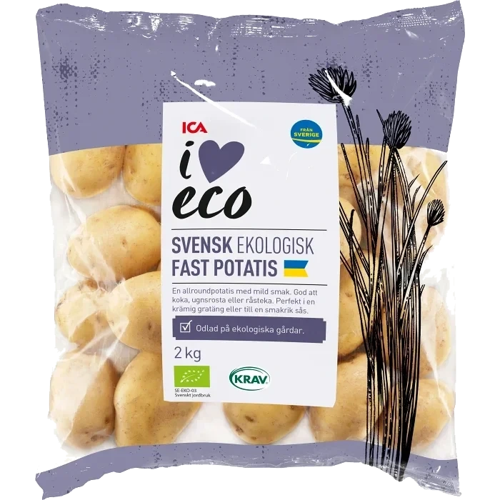 Fast potatis Ekologisk 2kg KRAV Klass 2 ICA