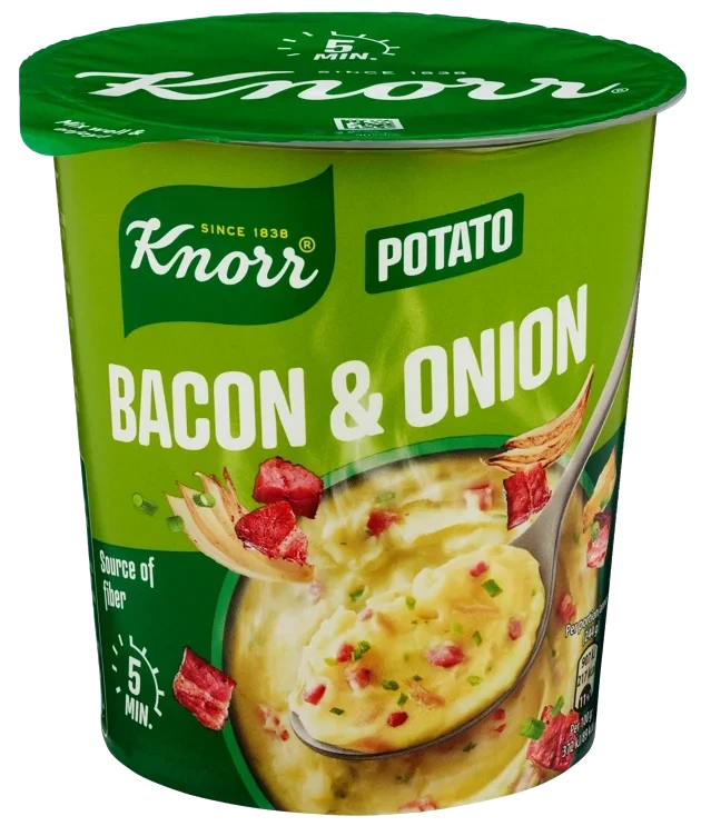 Snack pot potet m/bacon & løk  51g