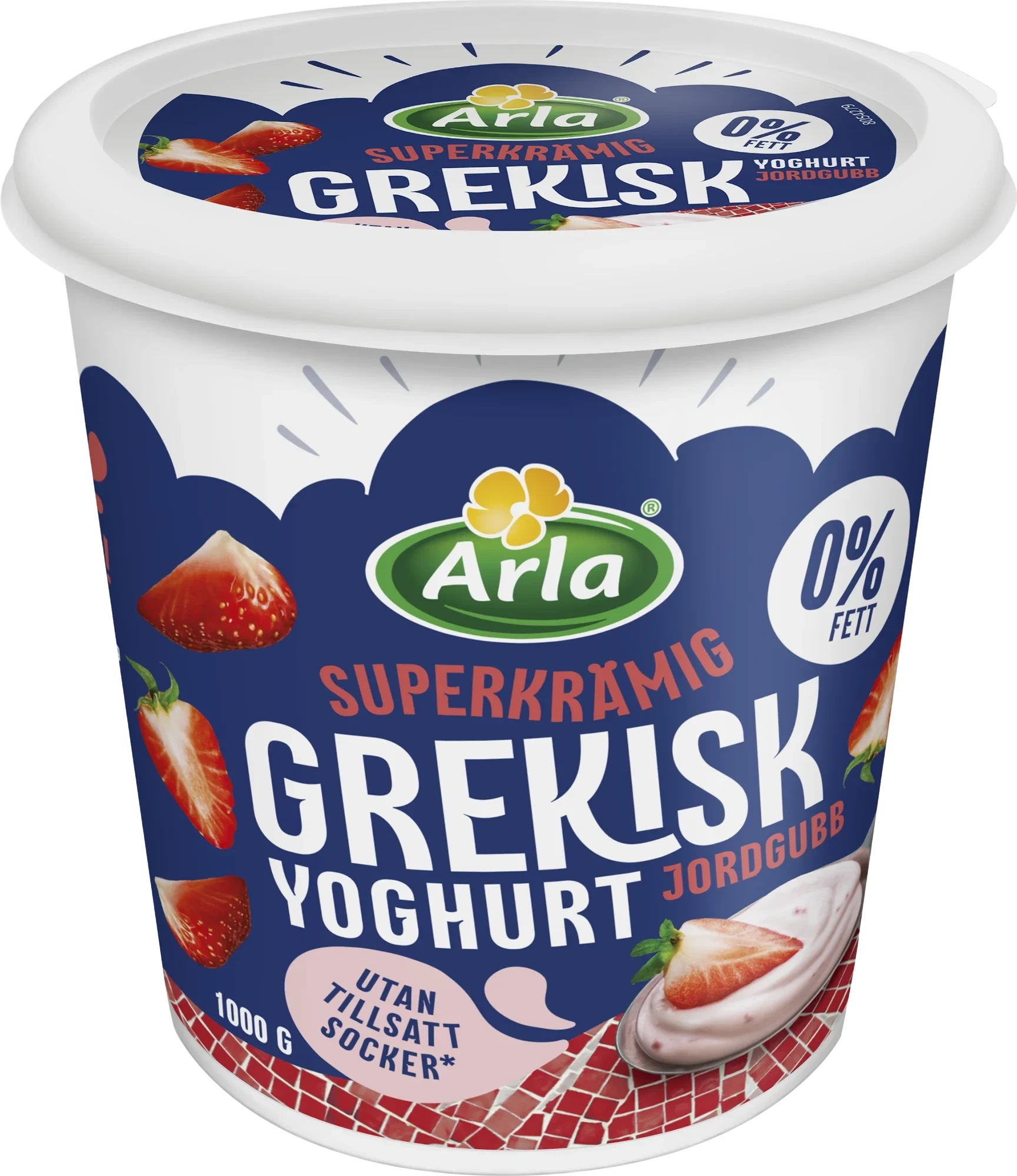 Grekisk yoghurt jordgubb 0%