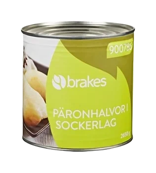 Päronhalvor socker