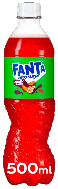Fanta Exotic Zero Sugar 0,5l flaske