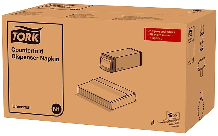 Disp.serv Hvit Cf N1 1-lag Tork