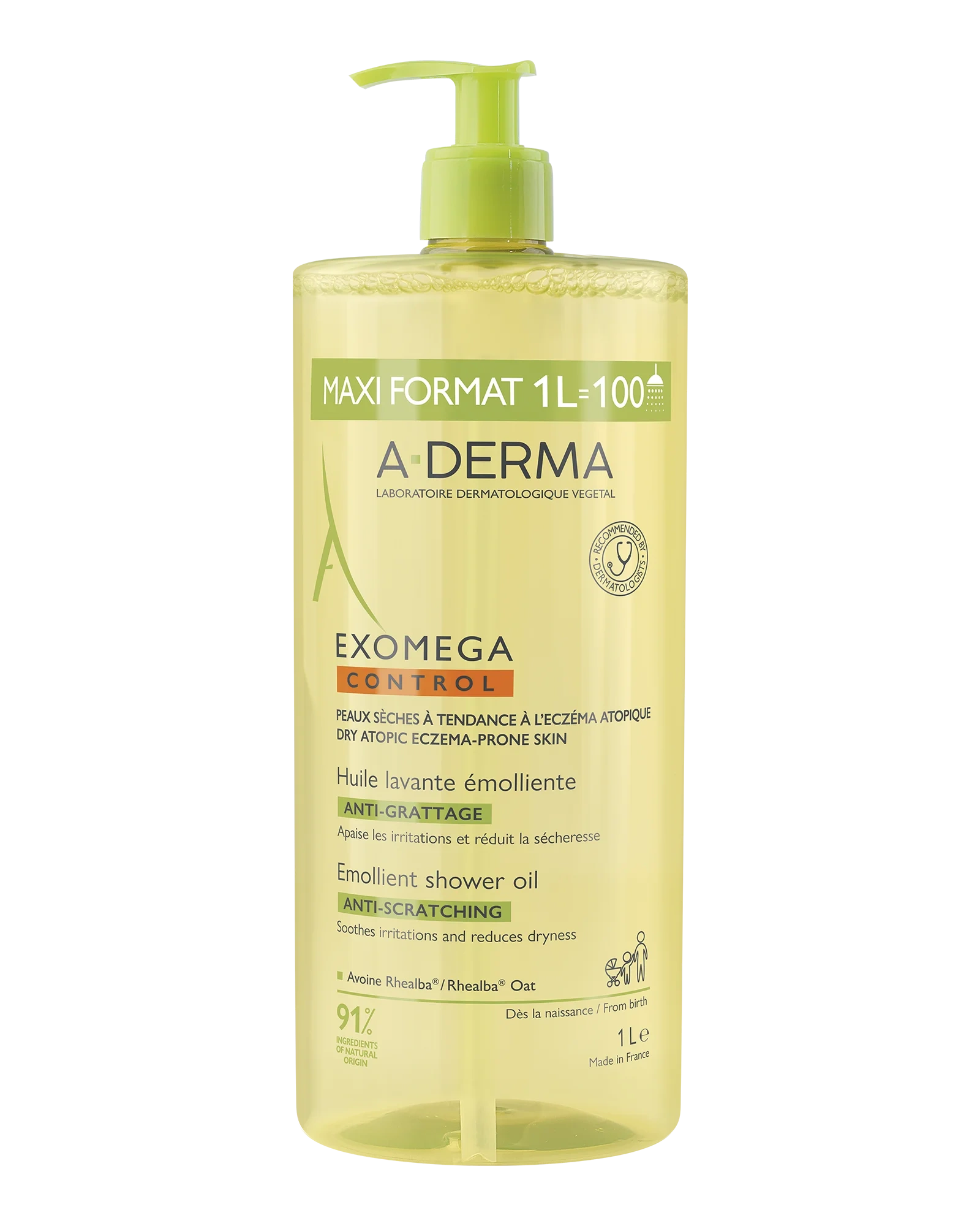 A-Derma Exomega Control dusjolje 1 L