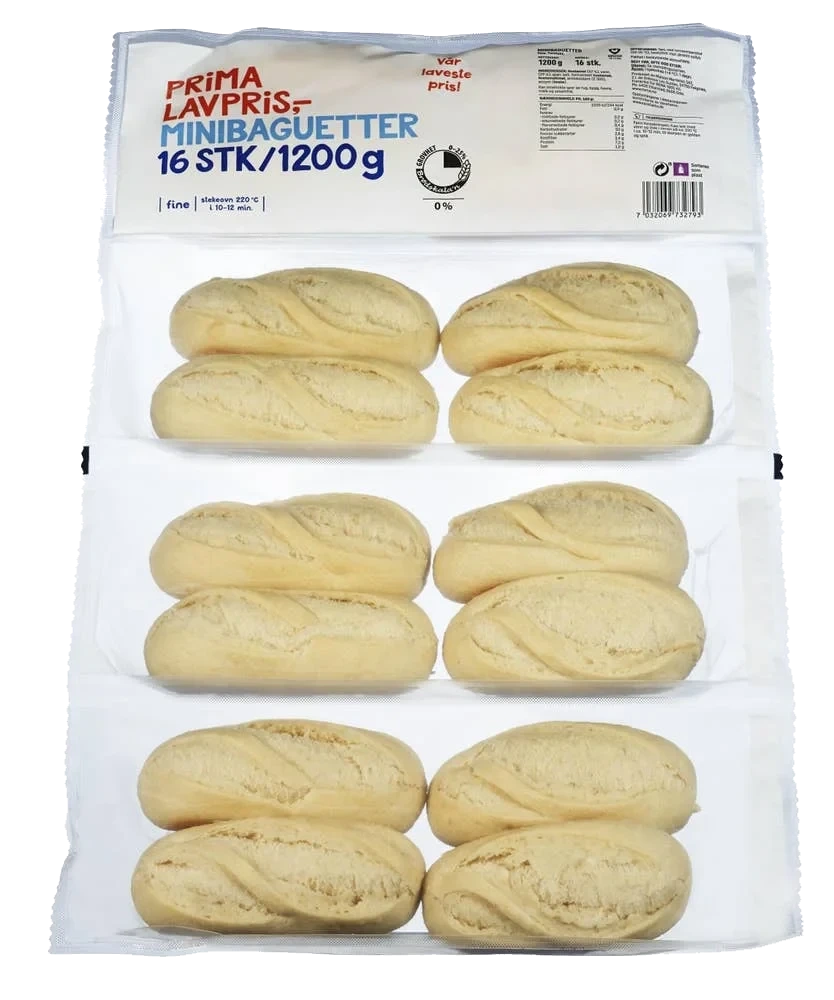 Minibaguetter Fine 16x75g, 1,2 kg