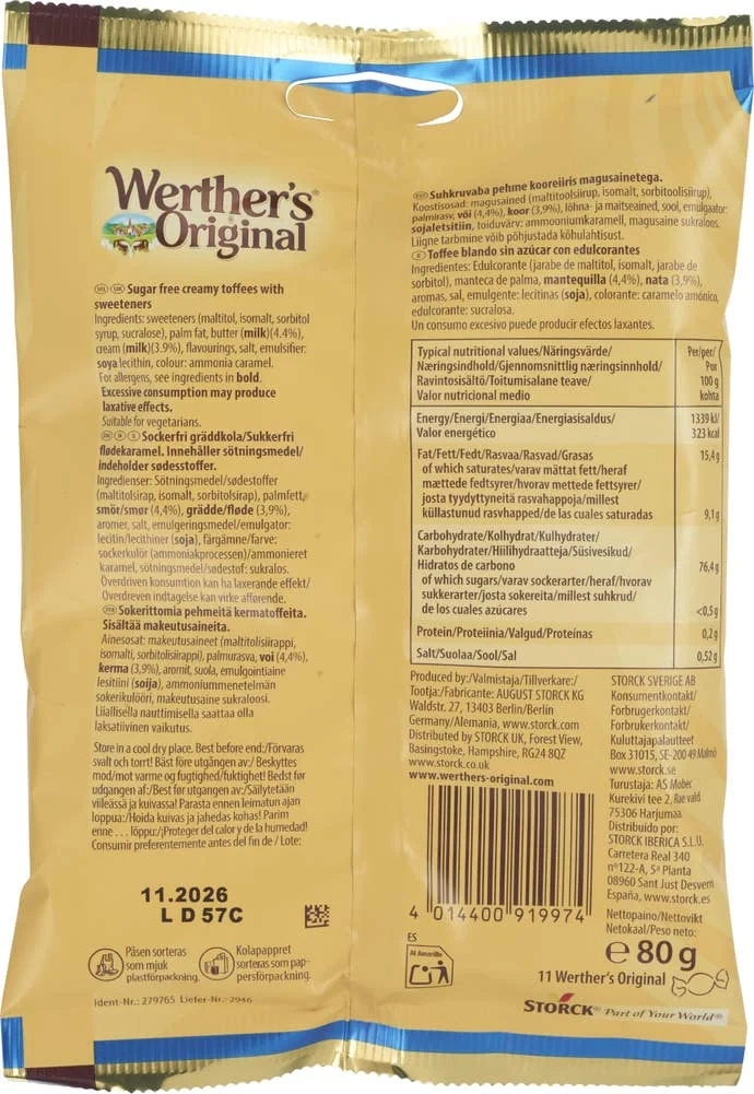 Storck Werther's Original Creamy toffees