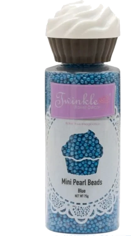 Kakestrø Mini Perler Blå 75g Twinkle