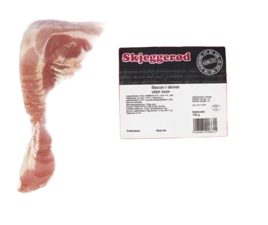 Bacon u/svor i skiver 700g