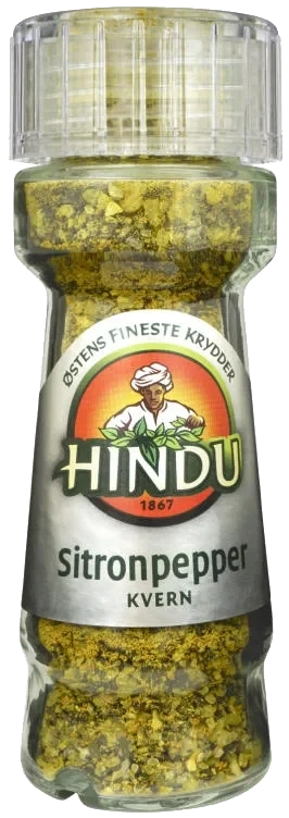 Sitronpepper m/Kvern 63g Hindu