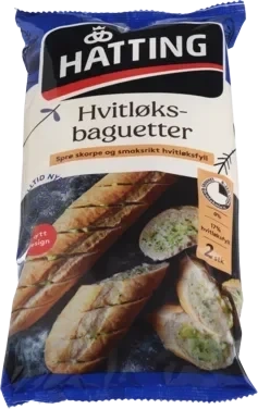 Hvitløksbaguetter 175gx2stk Hatting