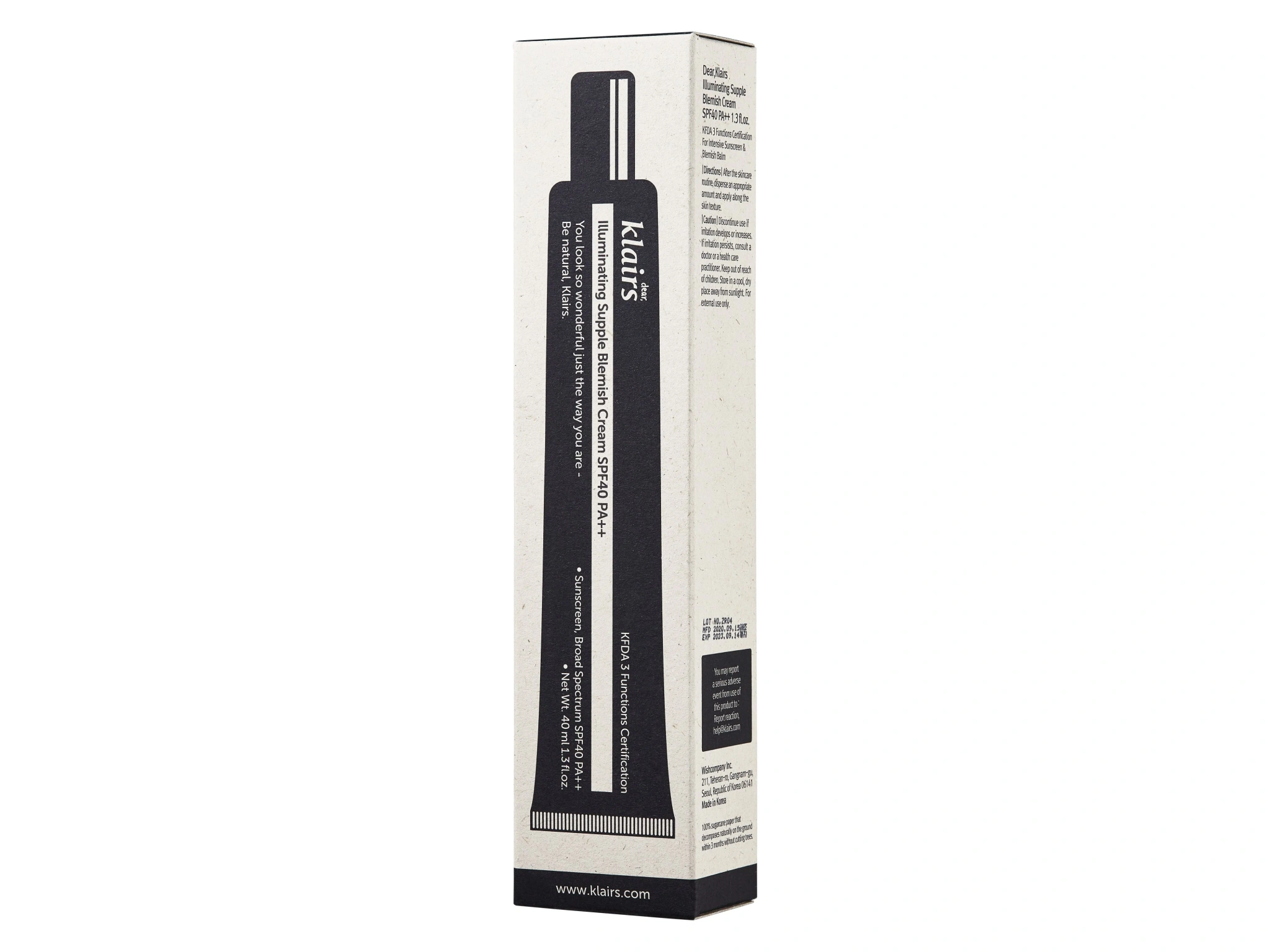 Klairs Illuminating Supple Blemish Cream SPF40, 40 ml