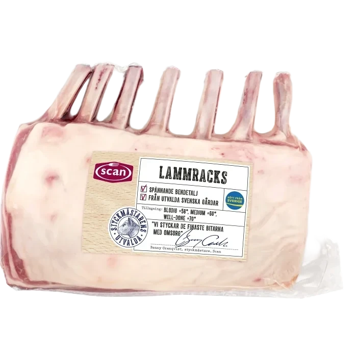 Lammracks Färska ca 840g Scan
