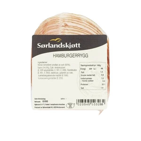 Hamburgerrygg 100g