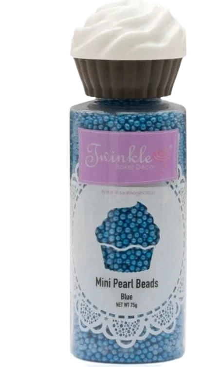 Kakestrø Mini Perler Blå 75g Twinkle