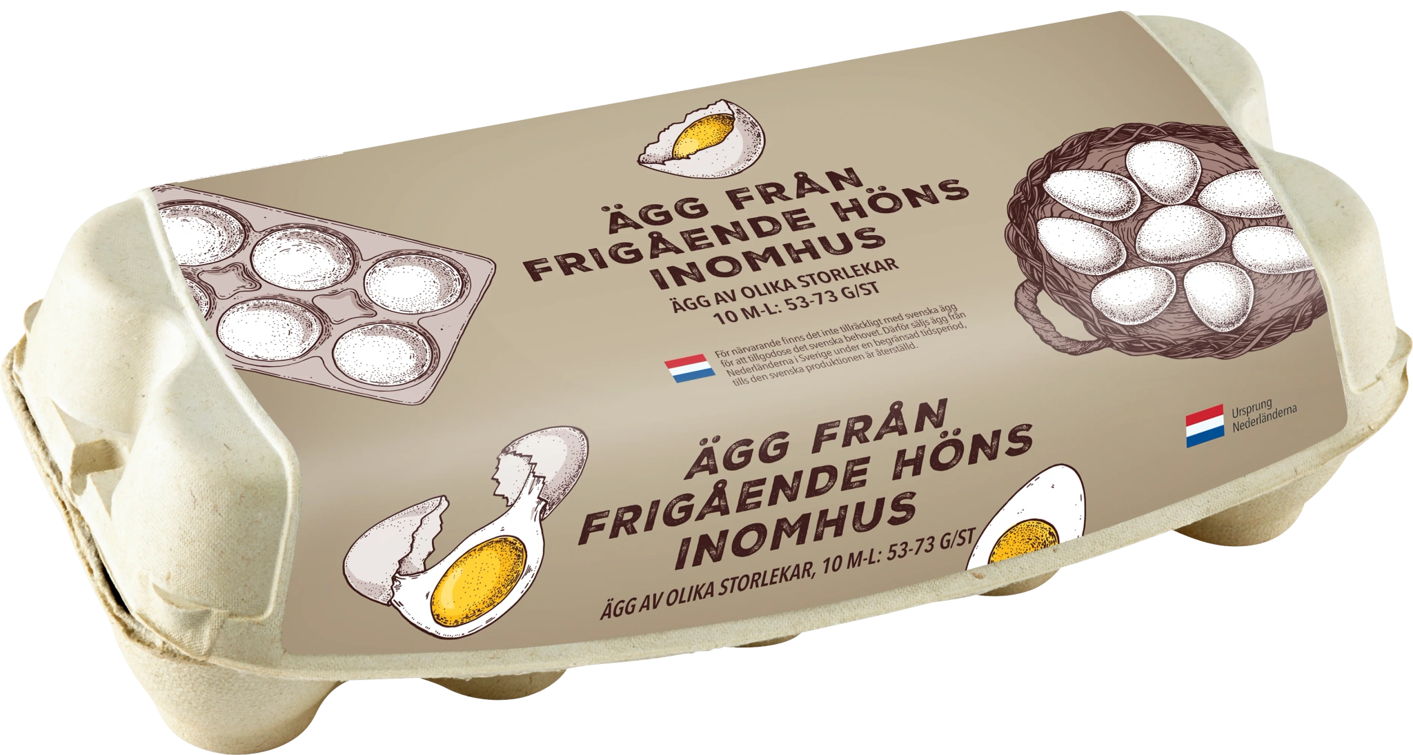Ägg Frig 10p M/L