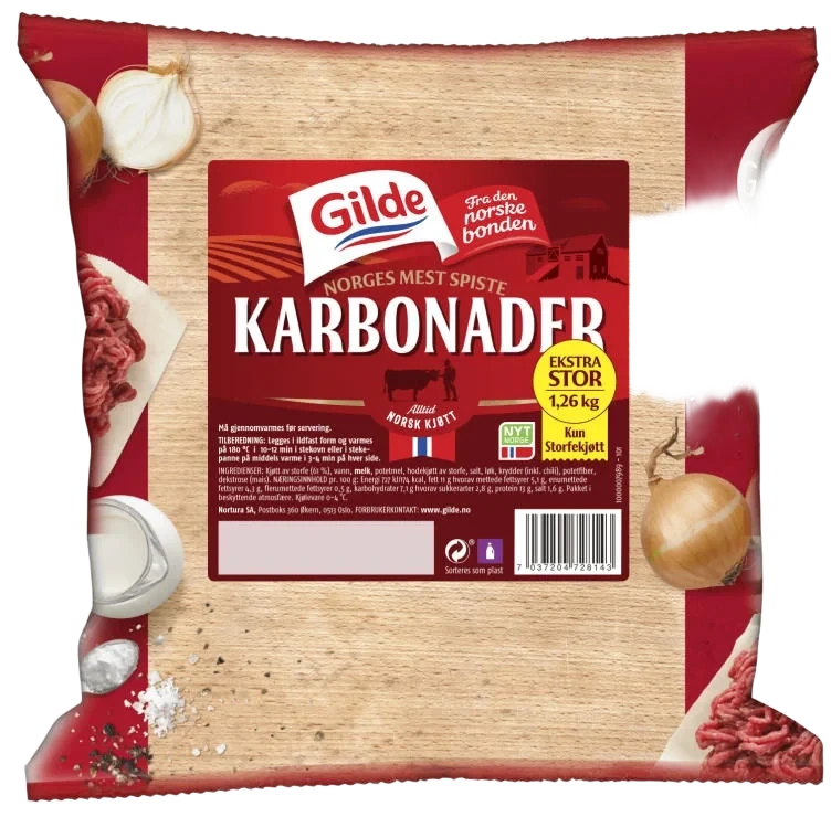 Karbonader 1,26kg Gilde