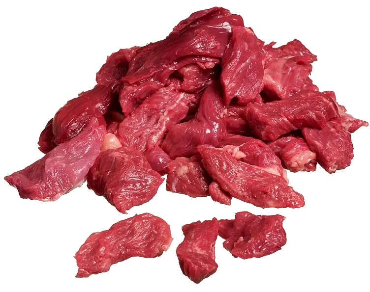 Storfe høyrygg strimlet  ca2,5kg  kg