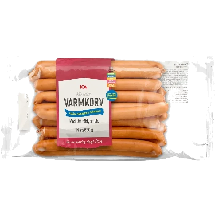 Varmkorv 630g ICA