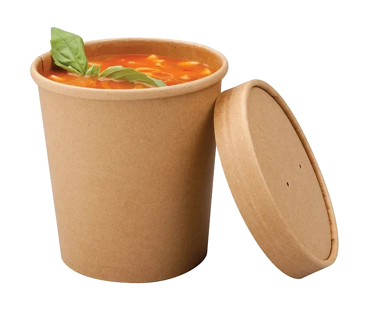 Suppebeger brun kraft 450ml  500stk