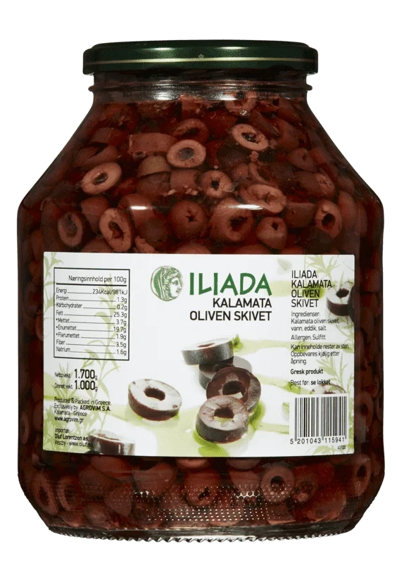 Iliada Kalamata Skivet Oliven 1,7kg
