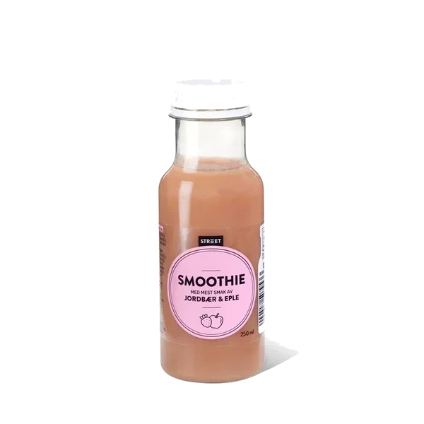 Street Smoothie Jordbær & Eple 330ml Fl 8stk