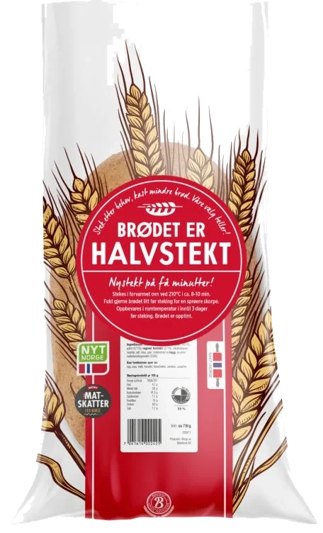 Gulrotbrød Halvstekt 710g Landeveis