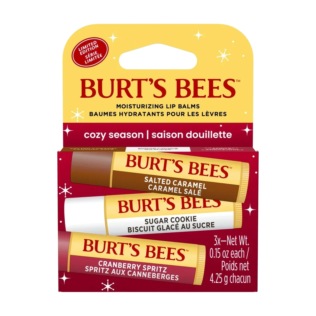 Burt's Bees Lip Balm Cozy Season, 3 x 4,25 g