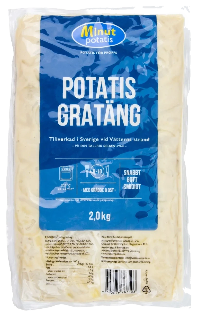 Minutpotatis Potatisgratäng